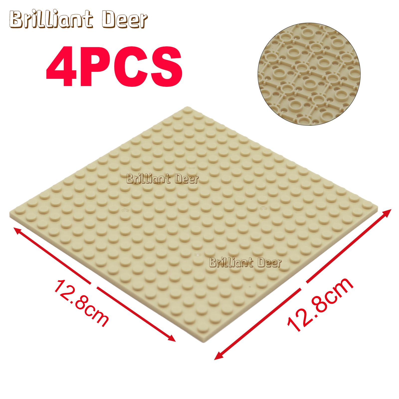 4 шт. Двусторонние Классические Базовые Пластины 16x16 Точек Строительные Блоки Кирпичи Базовые Пластины Diy Moc Строительные Блоки Городские Строительные Игрушки