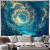 Dramatic Ocean Seascape Tapestry Wall Decor Boho Coastal Nautical Art Print Sky Storm Hanging Polyester Home Poster