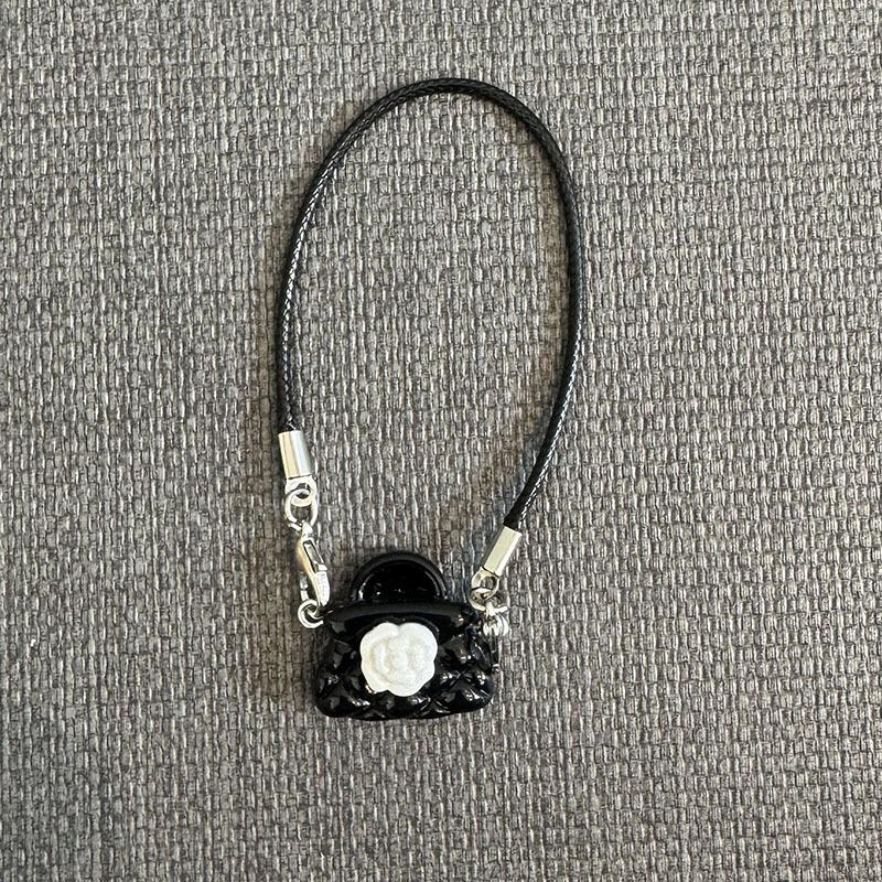 

Мини-сумка для куклы для кавайного наряда, плюшевая игрушка для 17-сантиметрового кукольного домика, подвешивается на шею для украшения плюшевой шеи, аксессуары для кукольного домика чёрный