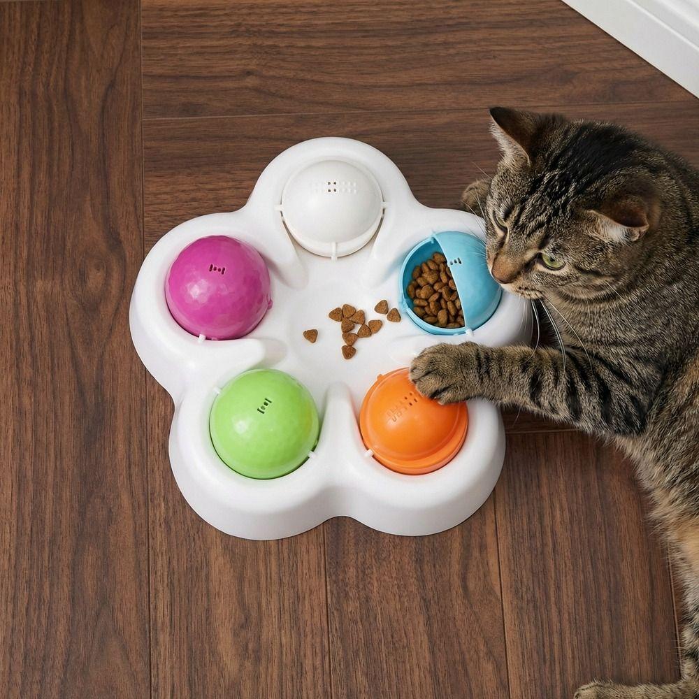 Rotatable Smart Slow Feeder Toys Stable Base Dog Hiding Food Bowl Pet Treat Dispenser Pet Supplies