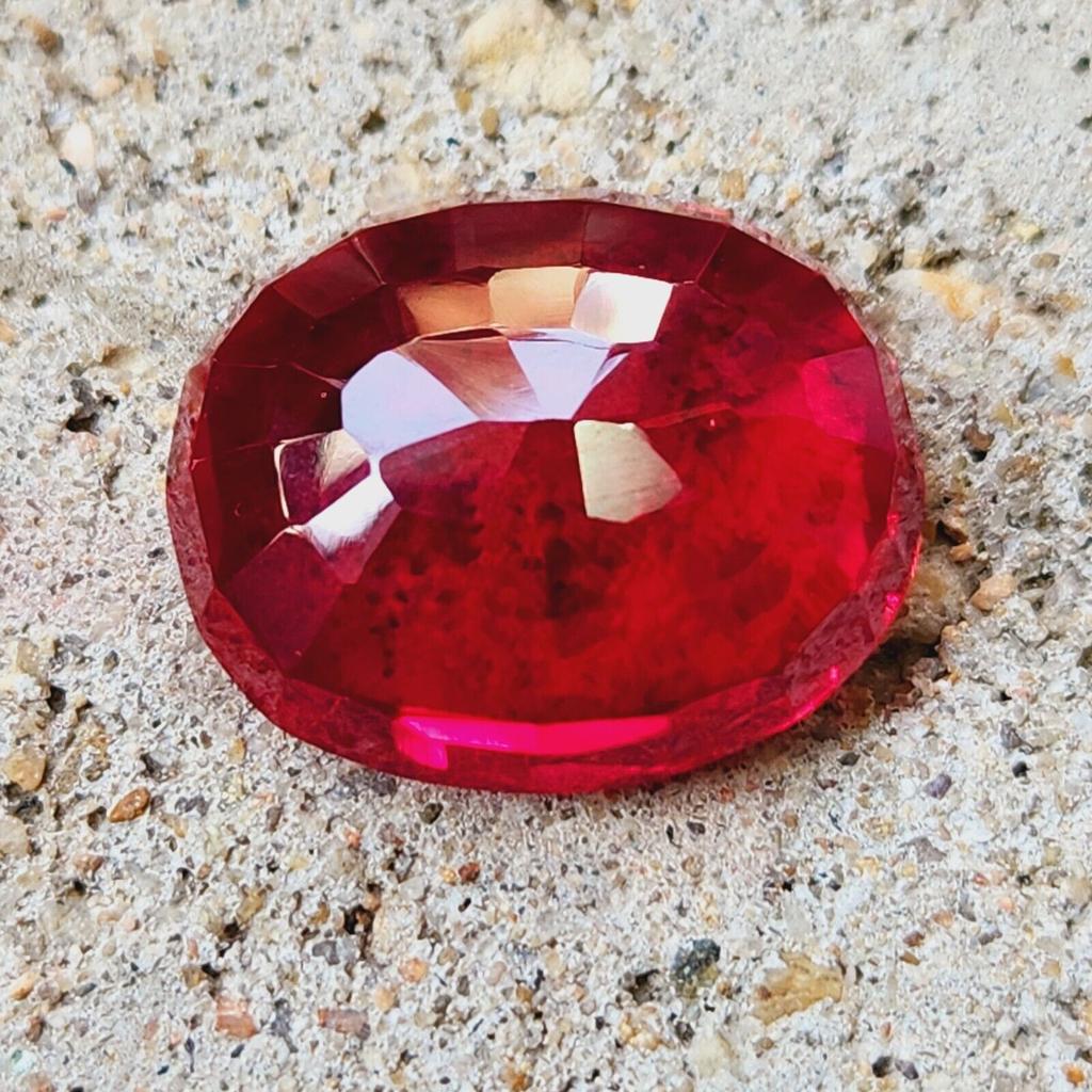 39.00 Ct Natural Mozambique Red Ruby Oval Cut Certified Loose Gemstone