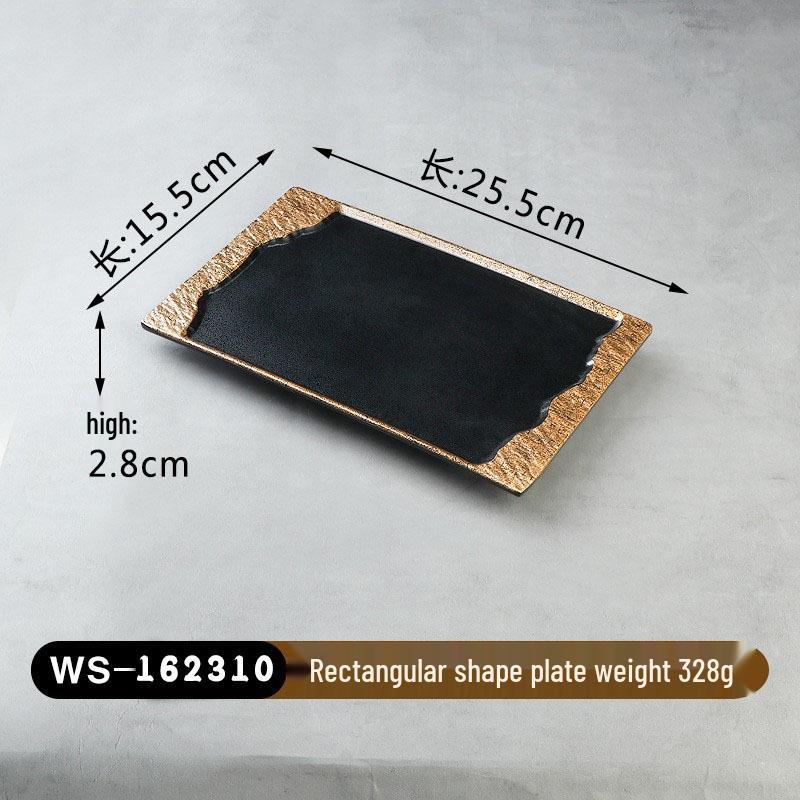 Melamine Imitation Porcelain Hot Pot & BBQ Plate with Handle