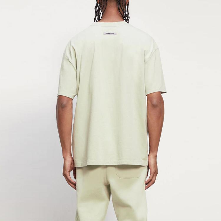 Fear of God Essentials Fall/Winter 2020 Short Sleeve T-Shirt Men Tops Sage-Green FOG-FW20-301