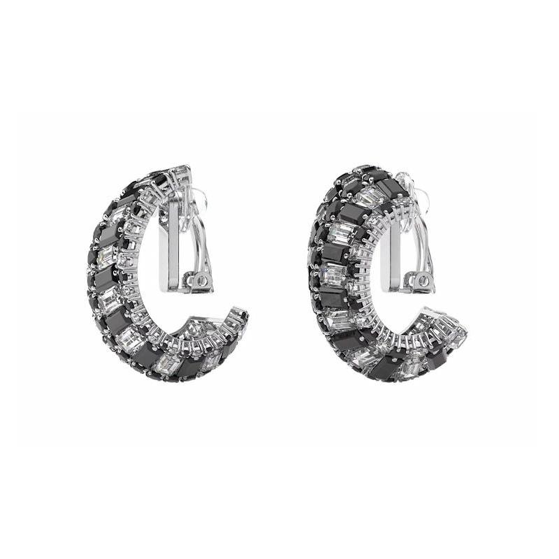 Swarovski Hyperbola Series Fashionable, Exquisite and Versatile Rhodium Plated Earrings for Women 5615324