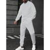New Spring and Autumn POLO Shirt Texture Men's Casual Long-sleeved Trousers Sports Suit