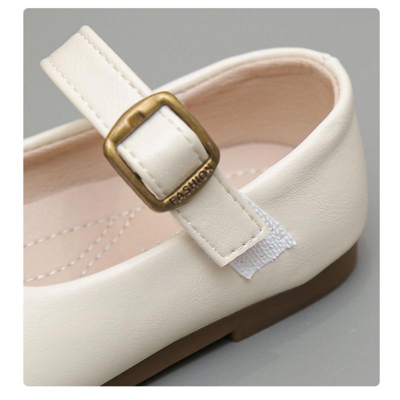 New Korean Style Girls' Autumn Fashion Comfortable Soft Sole Casual Leather Shoes