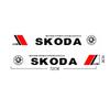 VMAD6 Removable No Residue Door Side Decal Sticker 2PCS Car Logo Fashion Auto Body Decoration Styling Stickers For Skoda Octavia A7