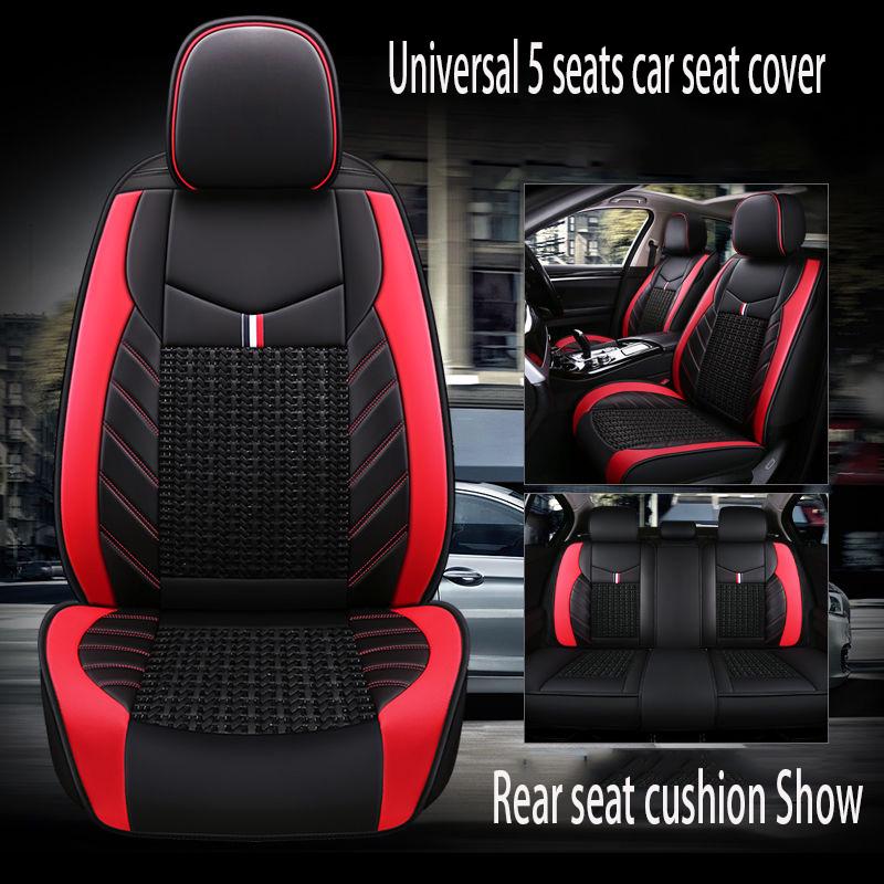 Car seat cover Waterproof Car Seat Cover Universal 5 set Auto Seat Cushion Leather 5 seats Universal