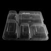 Disposable Transparent 5-Compartment Takeaway Food Boxes