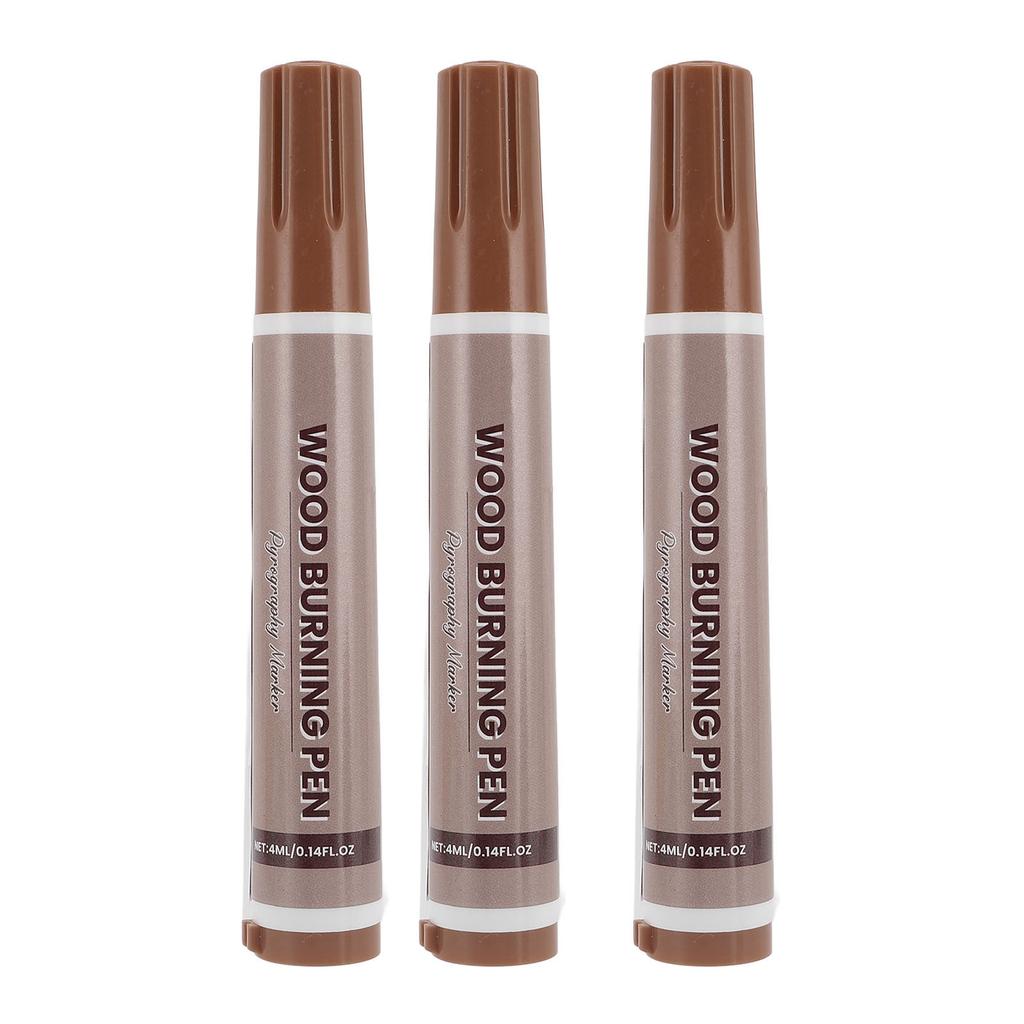 3PCS Wood Burning Pen Thermal Sensitive Dye Woodcraft Burn Marking Tool for Handicraft Making and Pa