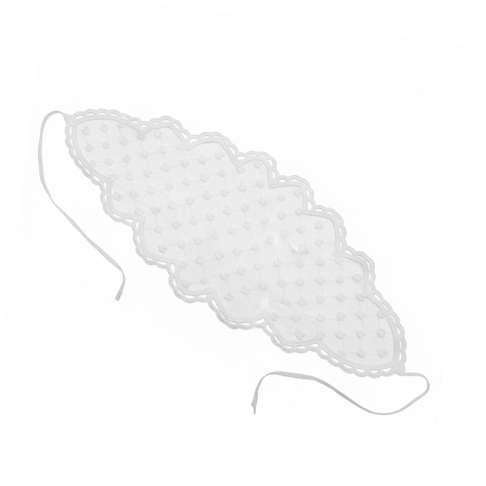 Fahion French Style Hair Scarf Flower Pattern White Lace Headscarf Thin Ribbon Silk Scarf Spring Summer