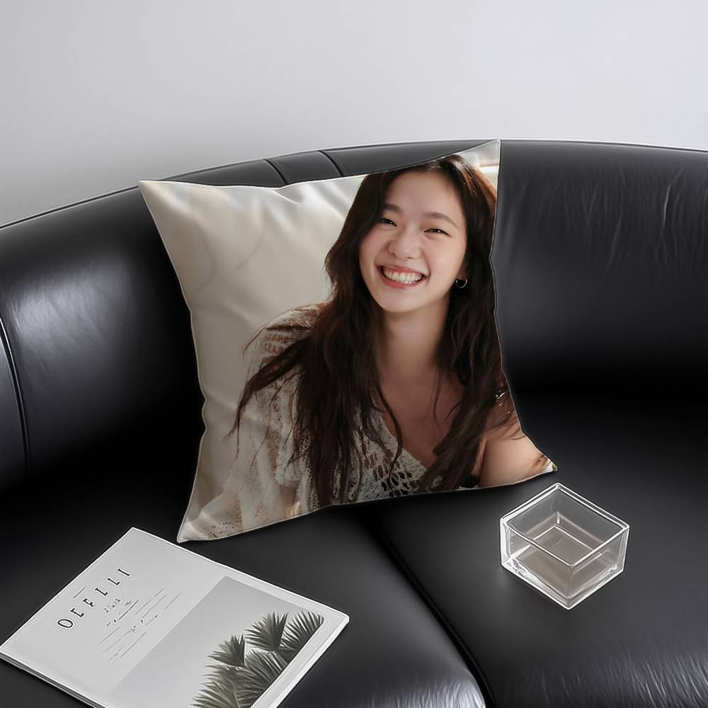 Koreansk K-Kim Go Eun Kuddfodral Anti-dammkvalster Osynlig dragkedja Bäddsoffa