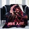 1PC Custom Name Witchcraft Moonlight. Outdooor Flannel Blankets Throw Blanket All-Season Throw Gift Bedspread for Couch, Bed, Camping Holiday Birthday