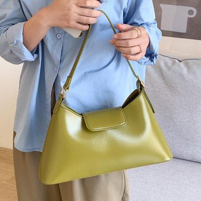 Underarm Bag for Women Fashion Large Capacity Texture Leather Single Shoulder Bag Solid Color Party Versatile Handbags