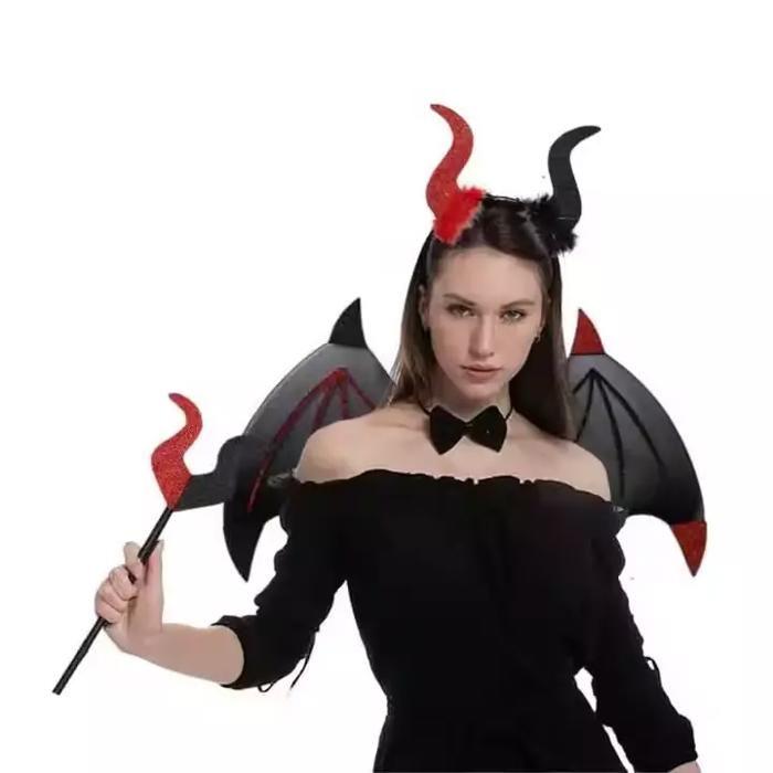 Déguisement diable noir pour halloween