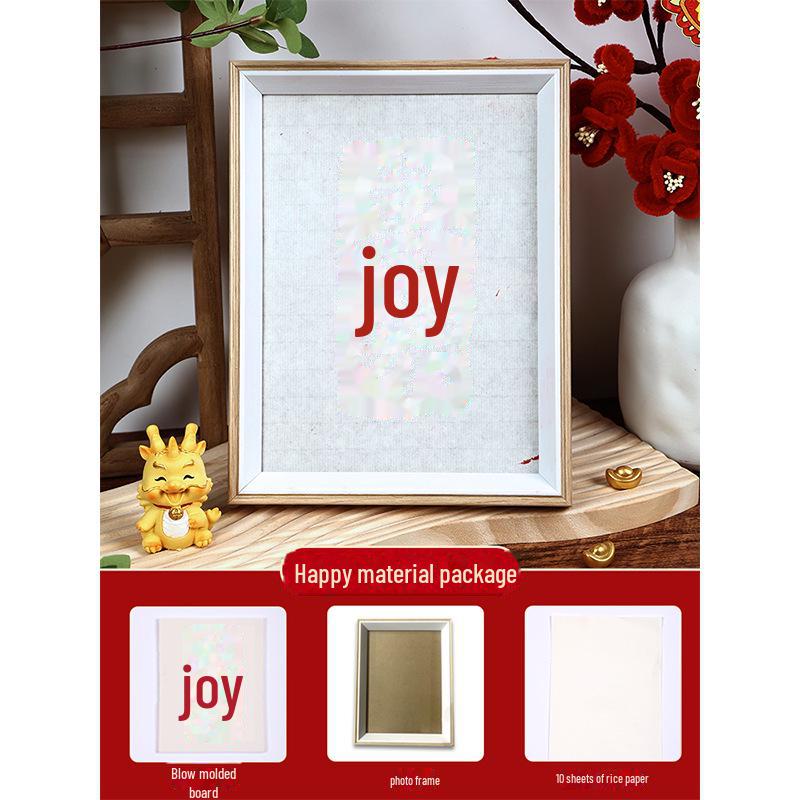 New Year Picture DIY Woodblock Printing Set: Non-Legacy Handmade Template Kit for New Year's Day Activities.