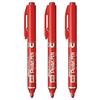 Pentel Oil-Based Pen Knock Type Handy S NXS15BP3AMZ Fine Point Red 3 Pieces