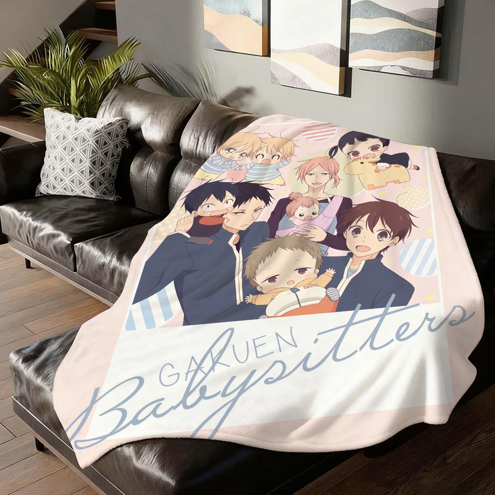 Anime Cute School Babysitters Blanket Soft and Skin Friendly For Couch Bed Napping Bedspread All Seasons Comforter