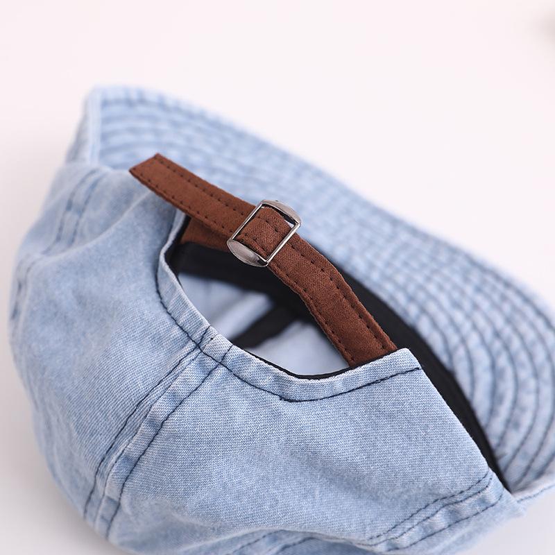 Vintage Kinder Cap Denim Blau Baby Sonnenhüte Sommer Frühling Einstellbar Kinder Baseball Caps für Mädchen Jungen Zubehör 1-3Y