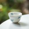 Pure hand-painted Phalaenopsis Ercai cover bowl retro underglaze color household ceramic Kung Fu tea set tea bowl teapot teacup
