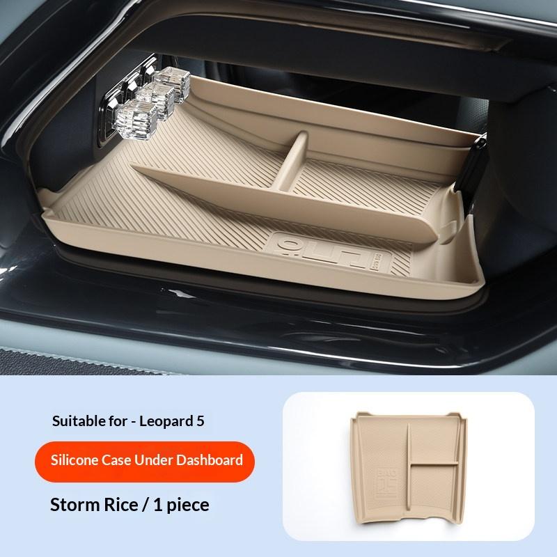 For BYD Leopard 5 Denza B5 Fangchengbao Bao5 Silicone Center Console Door Storage Interior Accessory Anti Slip Mat