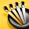 Long Handle Ice Cream Spoon Stainless Steel Dumpling Filling Scoop Dessert Spoon  For Household Use