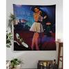 Amy WWinehouse Music Singer Movie Tapestry Art Printing Japanese Wall Tapestry Anime Wall Hanging Home Decor