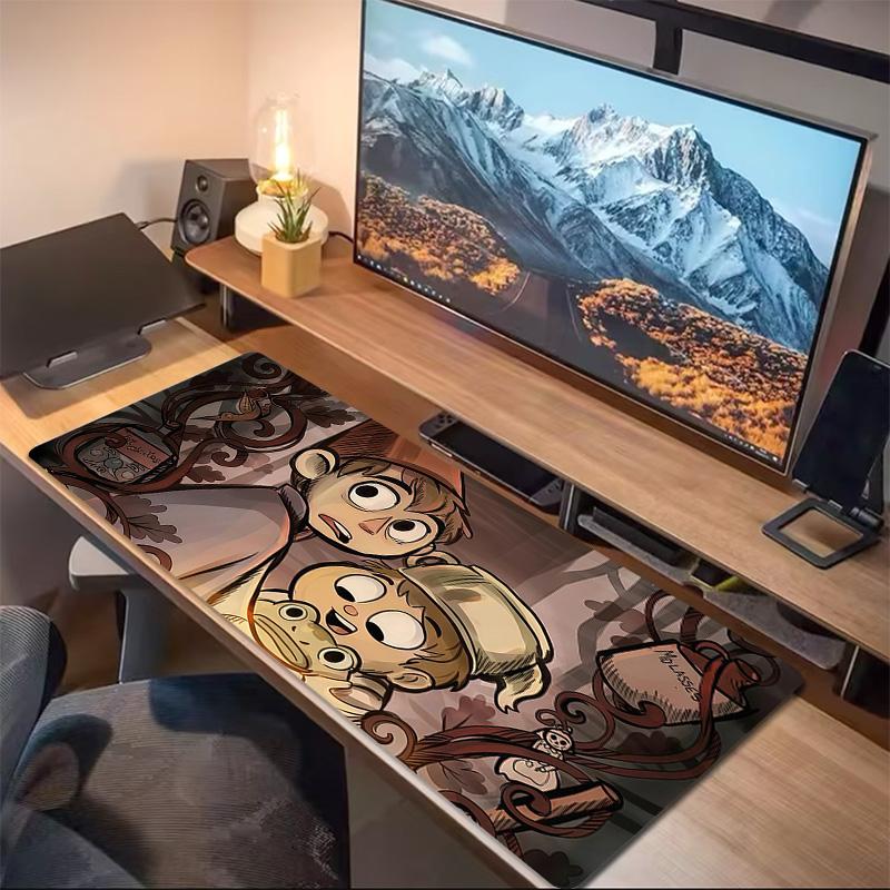 Over the Garden Wall Print  Cushion Non-slip Laptop Tablet Big Mousepad XXL Mat Mini PC Playmat With Lock edge