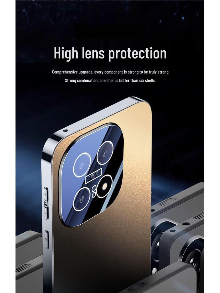 iQOO15 Full Coverage Anti-Fall Frosted Phone Case with Lens Film and Heat Dissipation