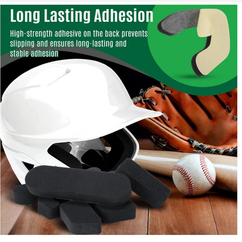 Universal Helmet Pad Kit, Replacement Thickening and Soft Foam Pads for Helmets, Comfortable and Adjustable Helmet Liner