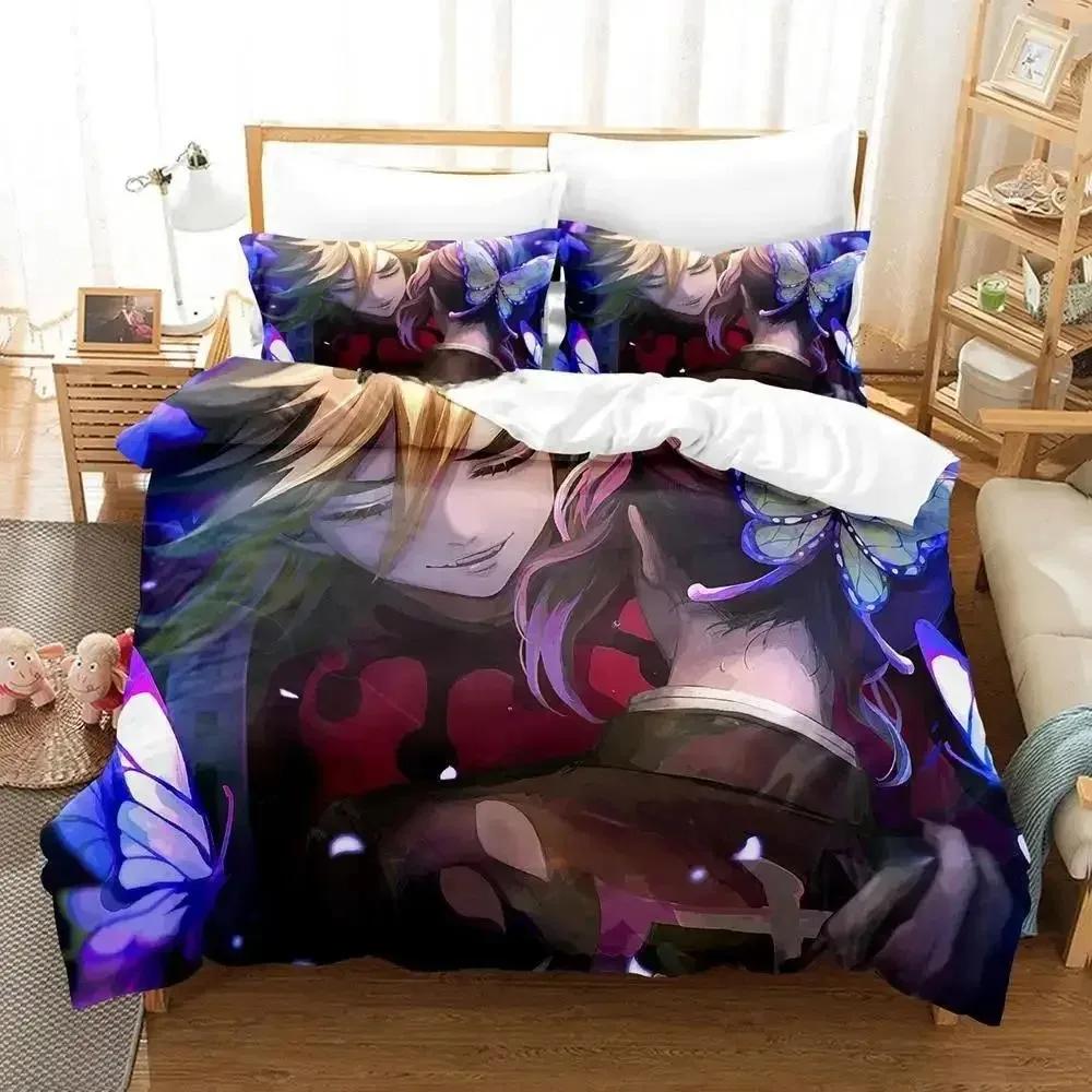 Nytt Doma Sängklädesset Enkelt Twin Full Queen King Size Sängset Vuxen Barn Sovrum Påslakanset 3D Tryck Anime Lakan Set