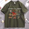 Types of Octopus TShirt Unisex Women Ocean Graphic Tee Short Sleeve Casual Breathable Round Neck Tshirt Streetwear Unisexs Clothing