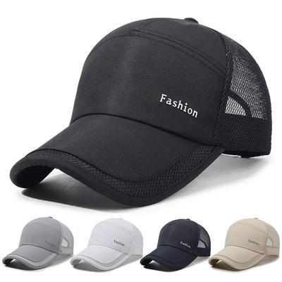 Summer Men's Breathable Cap Outdoor Sports Sunscreen Fishing Baseball Cap Sun Hat