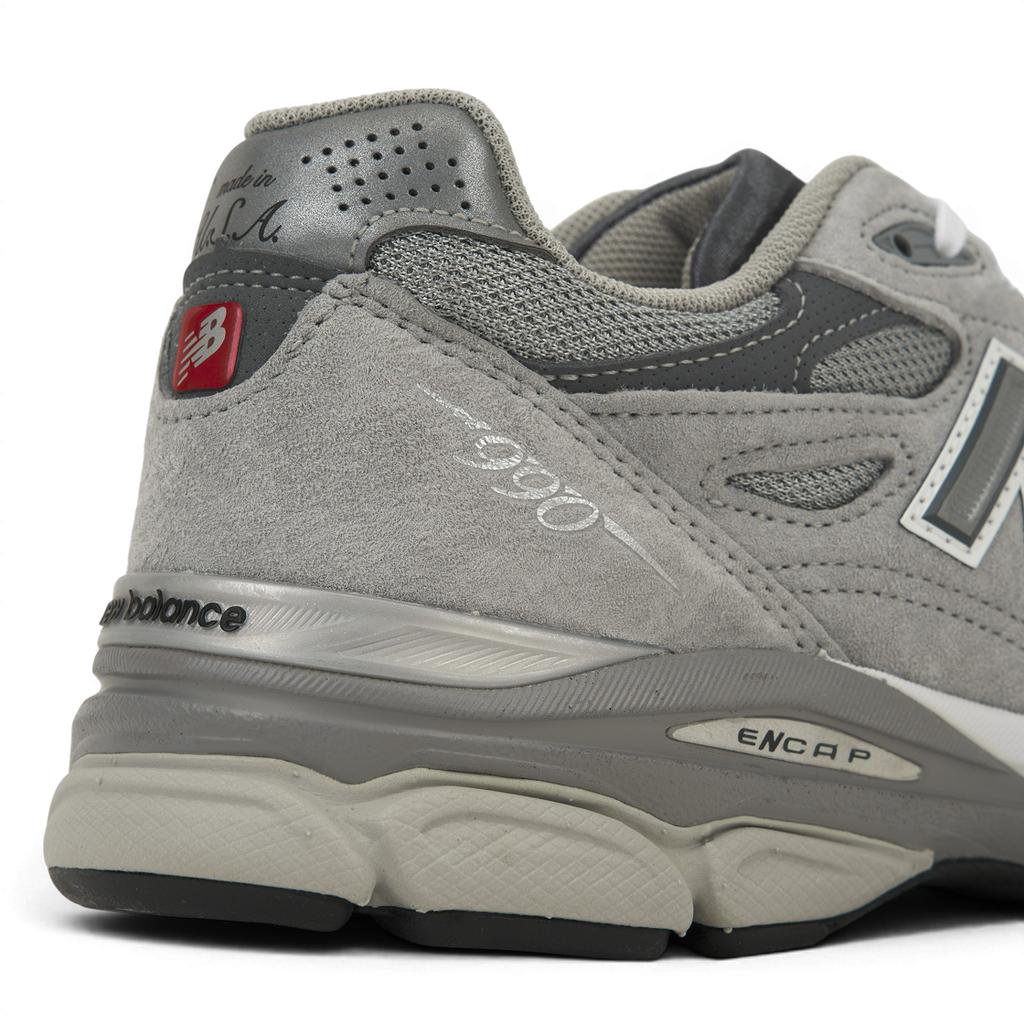 New Balance 990v3 Made In USA Grey Unisex Sneakers White M990GY3