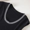 Sybill She Women's Wool Blend Sleeveless Knit Top with Rhinestones