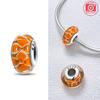 Authentic Certified Pink Glass Bead Blue Romantic Bead Charms Compatible With Bracelets Charm Bead Charms Copper Women Diy Jewellery Making