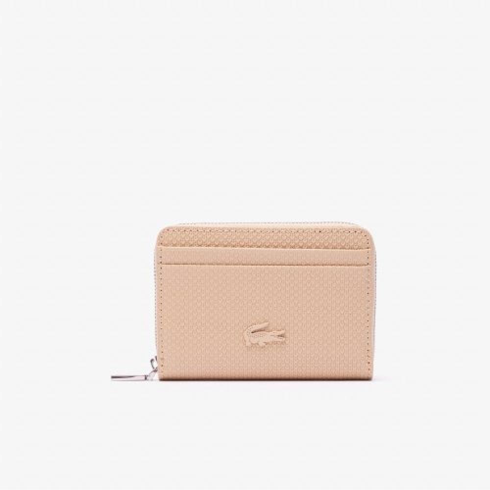 

LACOSTE Женский кошелек для монет Chantaco Classic на молнии [бежевый]