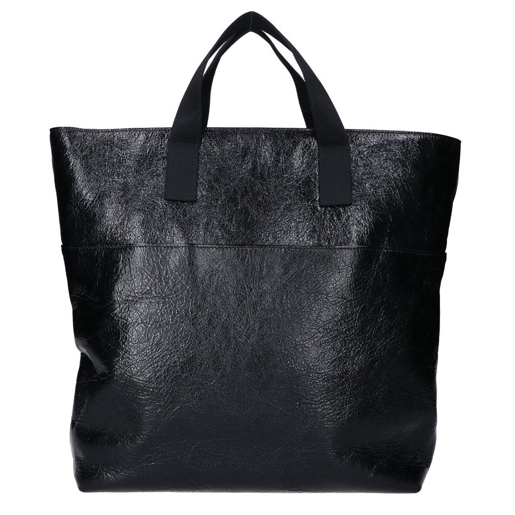 Balenciaga 638804 1VG87 Arena Lambskin Explorer Tote Bag blackUsed