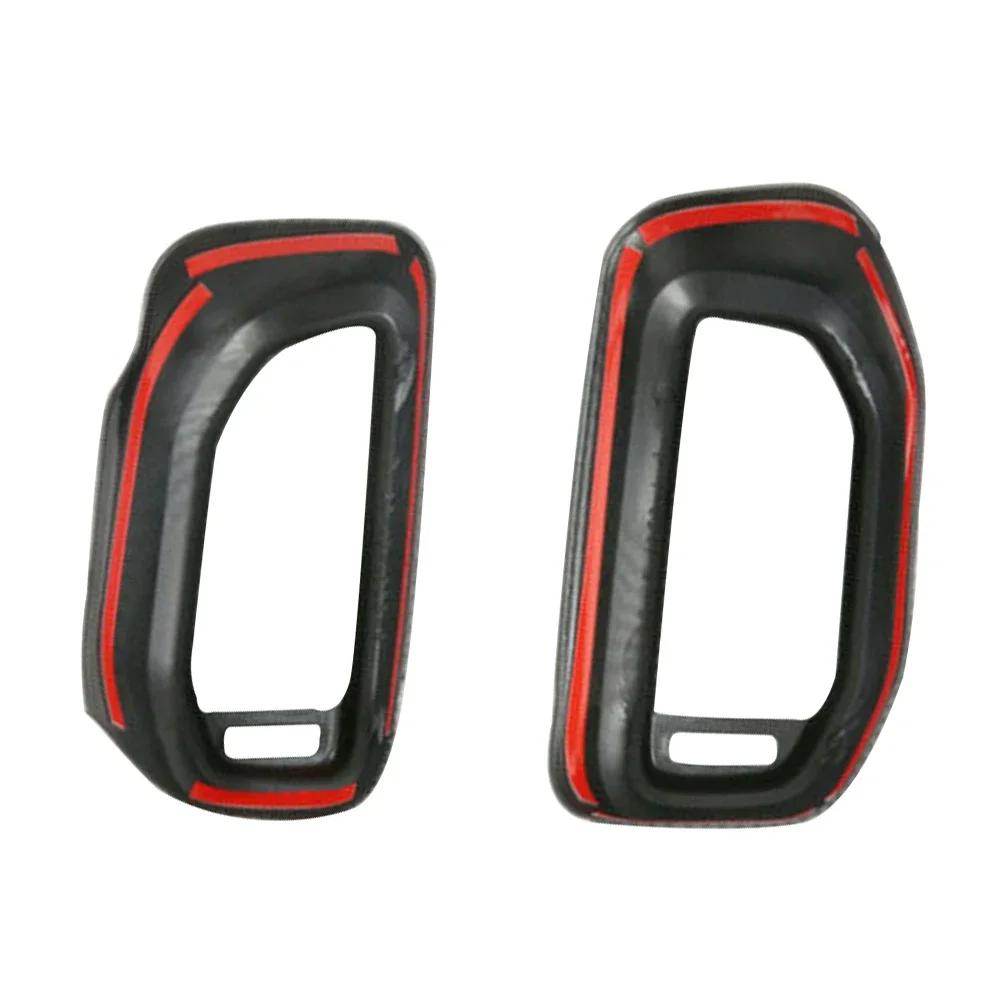 2Pcs Carbon Fiber Front Side Air Outlet Vent Cover Trim Air Conditioning Dashboard Vent Cover Trim For Ford Explorer 2020-2026