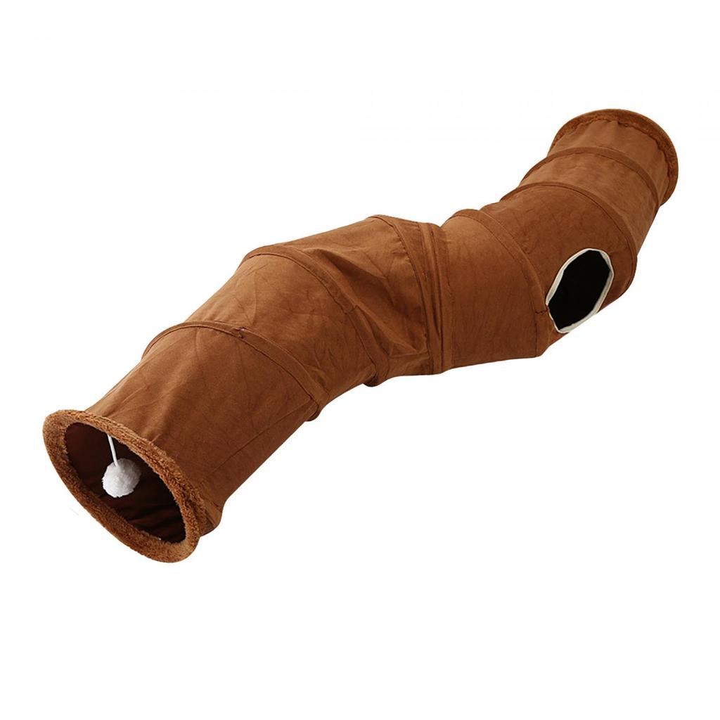 Katlanabilir Kedi Tüneli Oyuncak Evcil Hayvan Oyun Tüpleri Etkileşimli Oyuncak Kedi Evi Süet