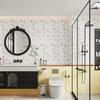 Imitation Tile Sticker Self-adhesive Wall Sticker Bathroom Kitchen French Pastoral Decoration Sticker