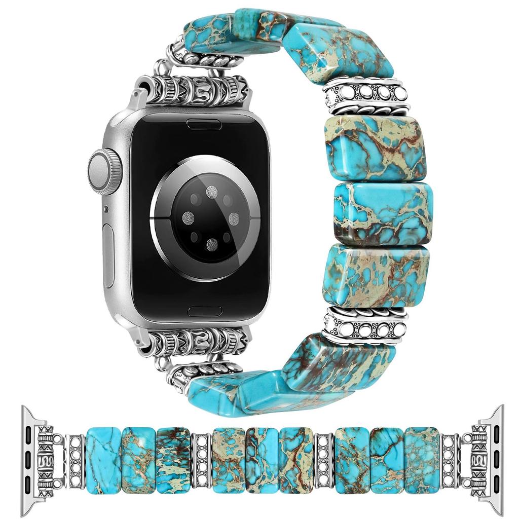 Keramik + Metallarmband für Apple Watch Series 11 10 42mm / 9 8 7 41mm / SE3 SE2 SE 6 5 4 40mm / 3 2 1 38mm Attraktives Armband Uhrenband