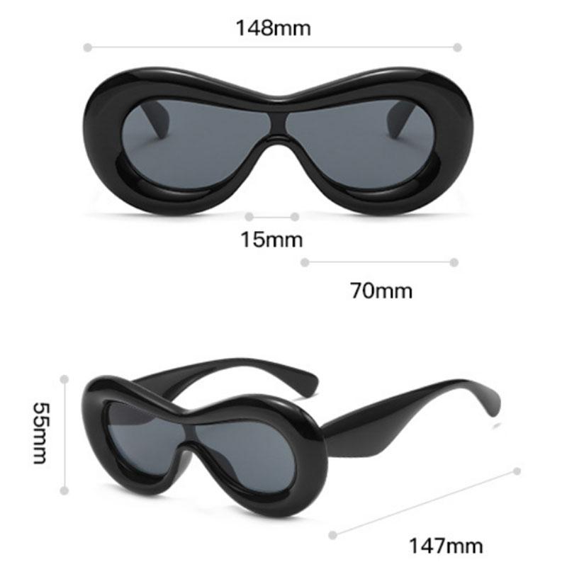 New Concave Design Personality Sunglasses Women's Brand Designer Candy Color Sun Glasses Women Outdoor Hip-hop Eyewear UV400