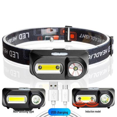 Linterna frontal LED recargable por USB