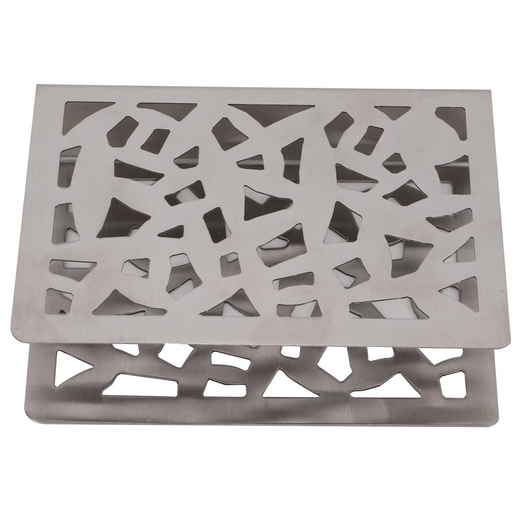 Napkin Holder Stainless Steel Metal Frosted Vertical Tissue Holder Home Office Dining Table