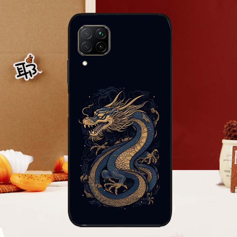 Chinese Style Crane Dragon For Huawei Nova 12s 12i 7i 8i 11i 11 9 10 SE Y60 Y61 Y70 Y72 Y73 Y90 Y91 P30 P40 Lite Case