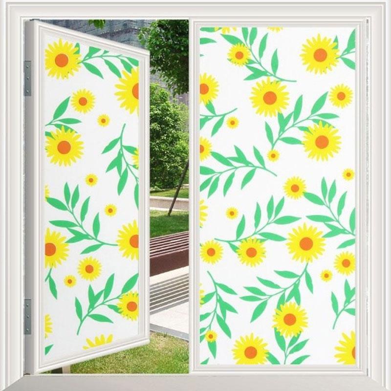 Film pentru fereastră 45x200cm Film cu vitralii matuit Autocolante pentru ferestre de confidențialitate Autocolante autoadezive pentru fereastră.