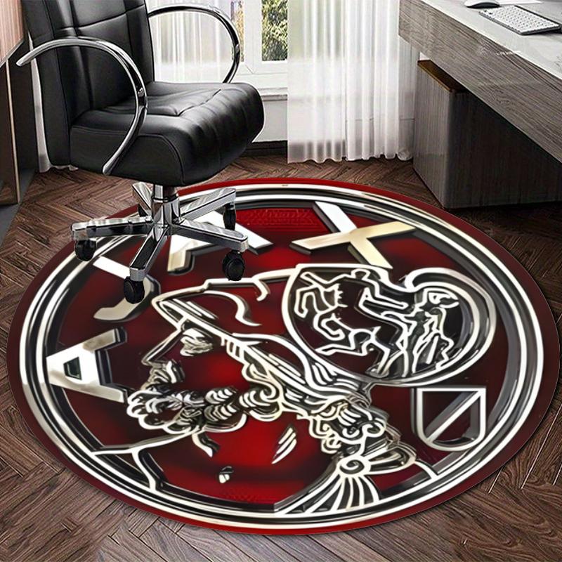 Personalized Ajax FC Round Chair Office Rug - Perfect for Mat, Office Chair & More - Ideal Gift for Birthdays and Holidays