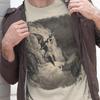Camiseta Gustave Doré Paraíso Perdido John Milton Gravura Camisa Lúcifer Anjo Caído Bíblico Pintura Famosa Camisa de Arte Presente para Amantes da Arte