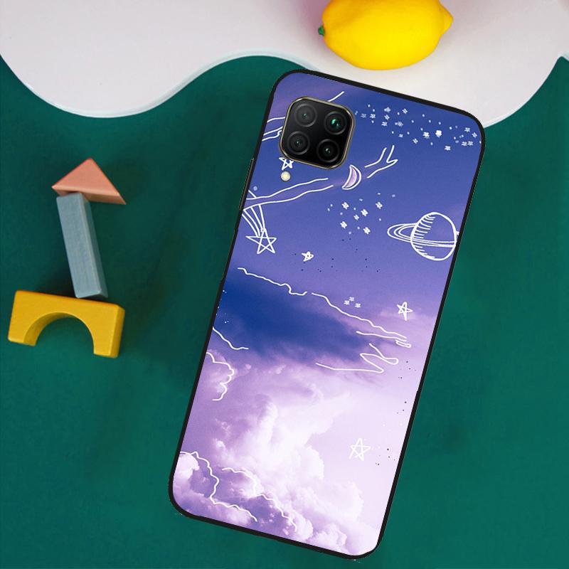 Esthétique Violette Pour Coque Huawei Nova 9 10 SE 8i 11i 12i 12s Y60 Y61 Y70 Y90 Y72 Y73 Y91 P60 Pro P40 P30 Lite